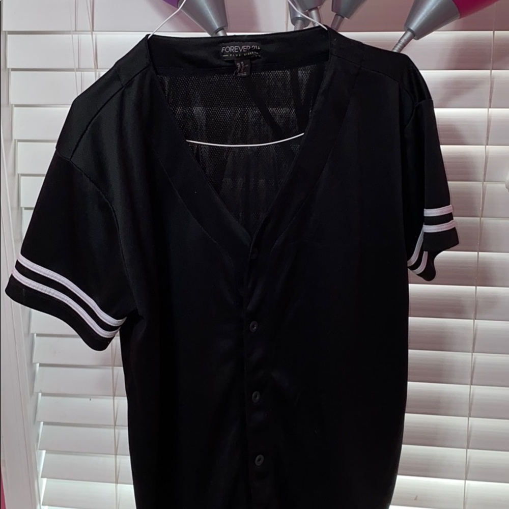 baseball button up jersey